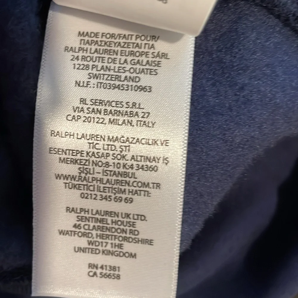 POLO Designer Luxury Ralph Lauren Bear Fleece Hoodie, NWT - Picture 11 of 13